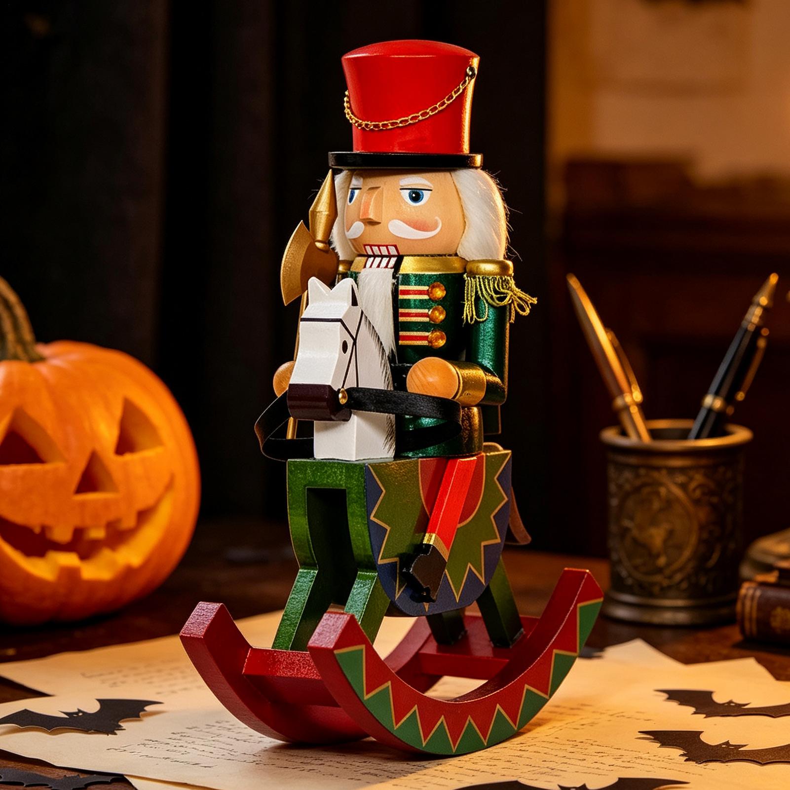 Nutcracker Figurine - Enfeites de Quebra-Nozes de Natal Vintage,