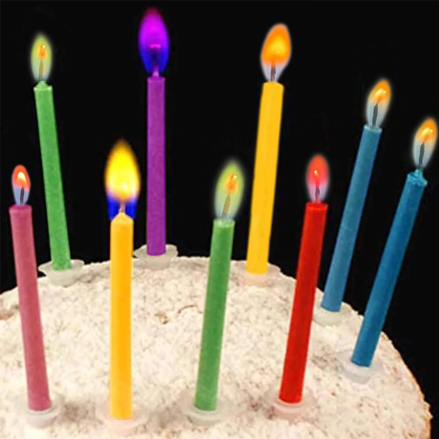 Holiday Candle Set - 12/24 peças velas de bolo de