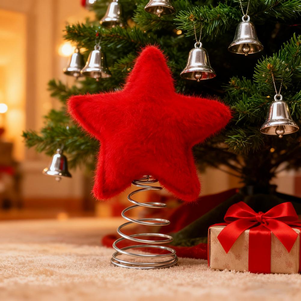 Star Tree Topper - Estrela de pelúcia árvore topper pelúcia