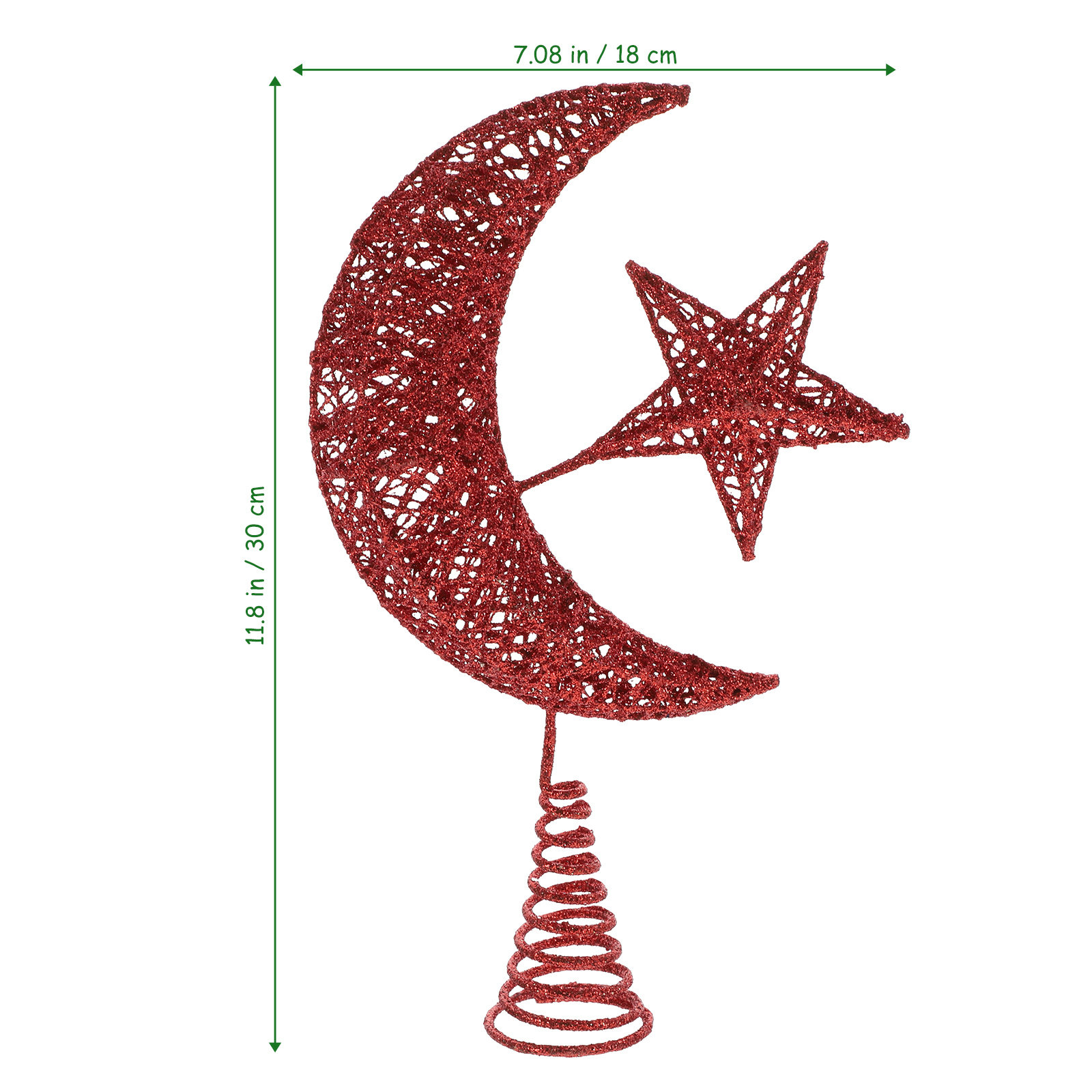 Enfeite Festivo de Natal em Fo - Star Tree Topper avaliação e preço