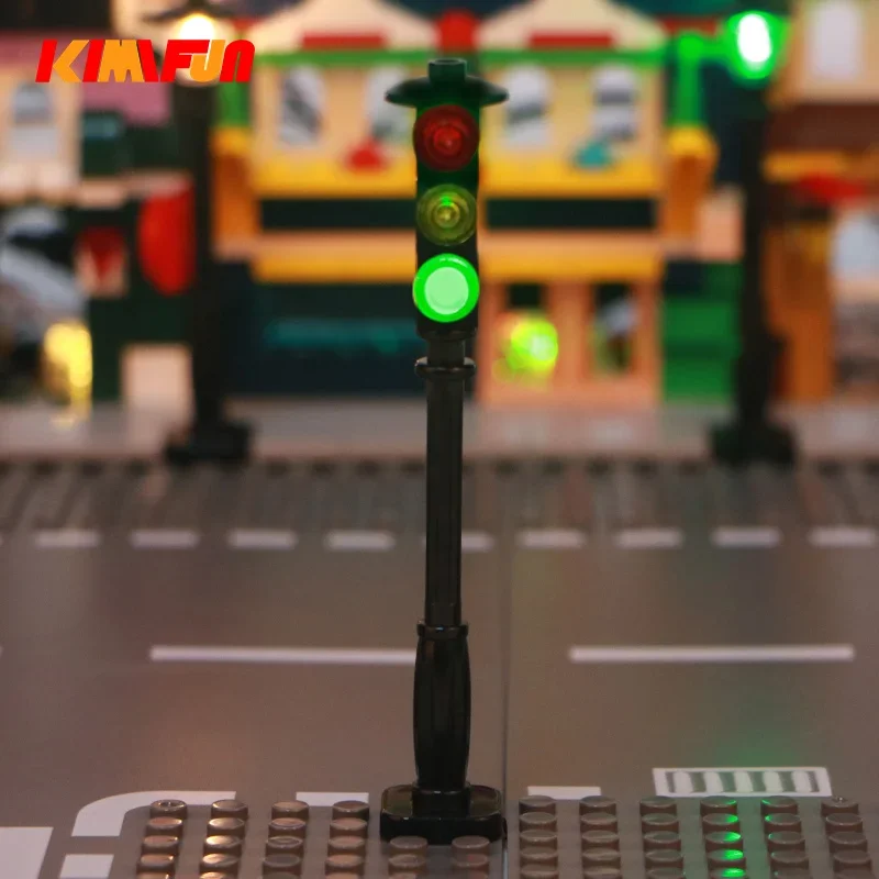 1 pçs led moc rua ciclo automá - Lego Set Creator avaliação e preço