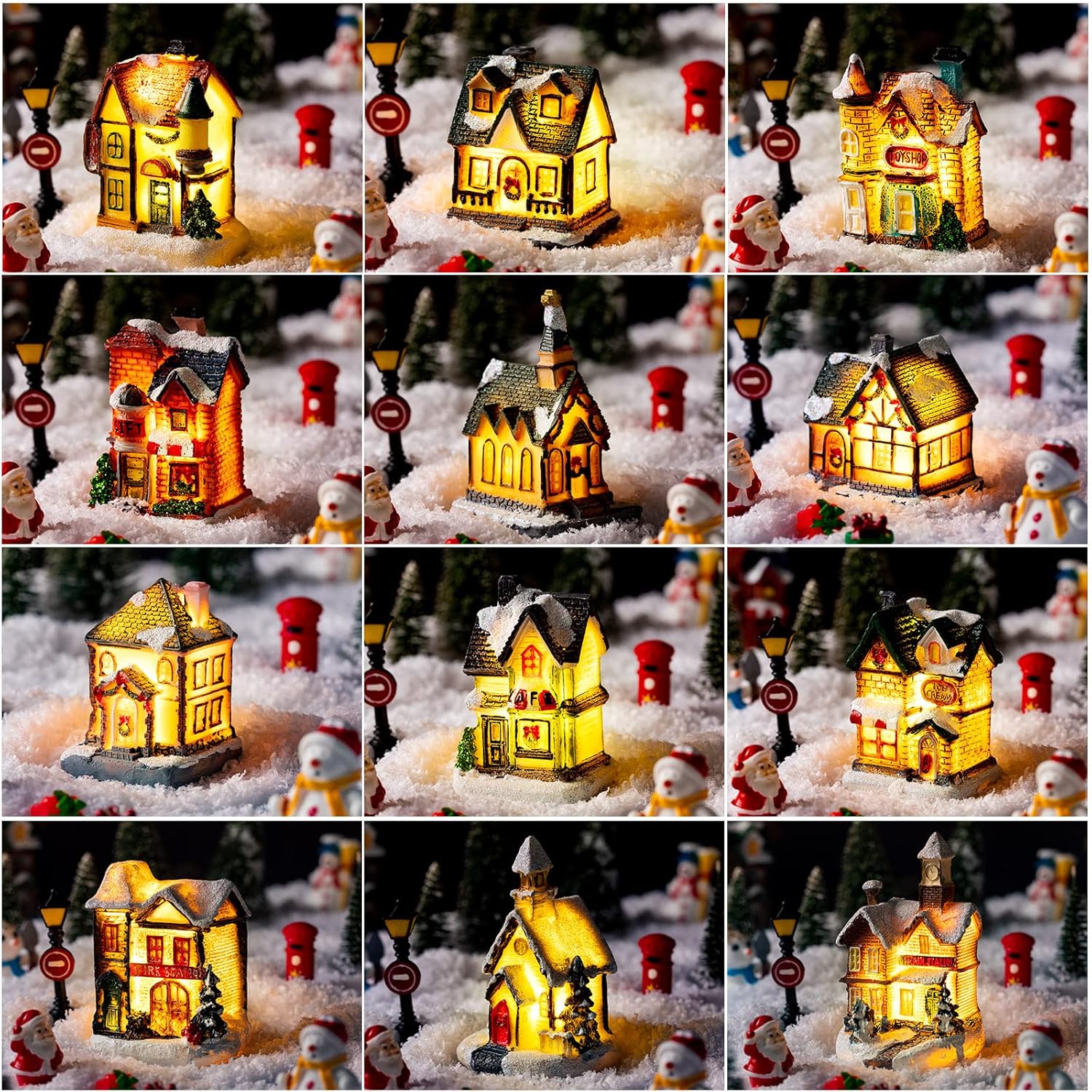 Casas de Aldeia de Natal com L - Nutcracker Figurine avaliação e preço