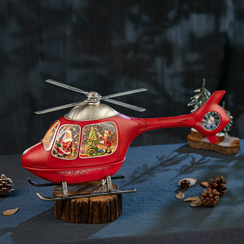 Caixa de Música Helicóptero Ro - Snow Globe Musical avaliação e preço