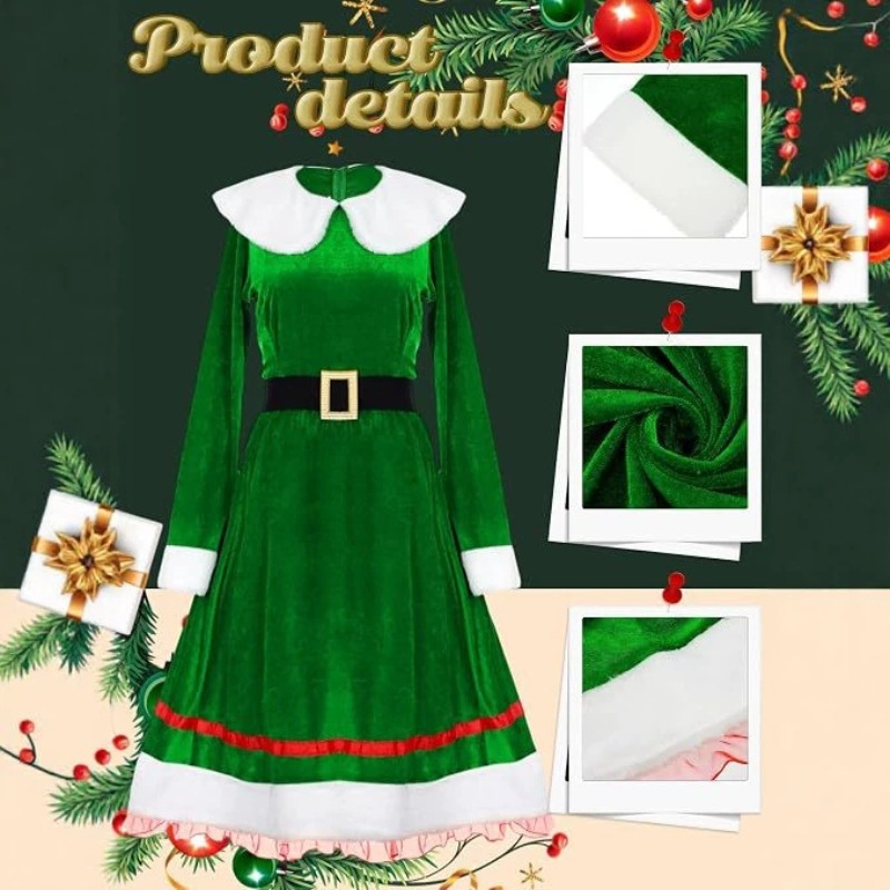 Conjunto de Fantasia de Elfo d - Elf Costume Christmas avaliação e preço