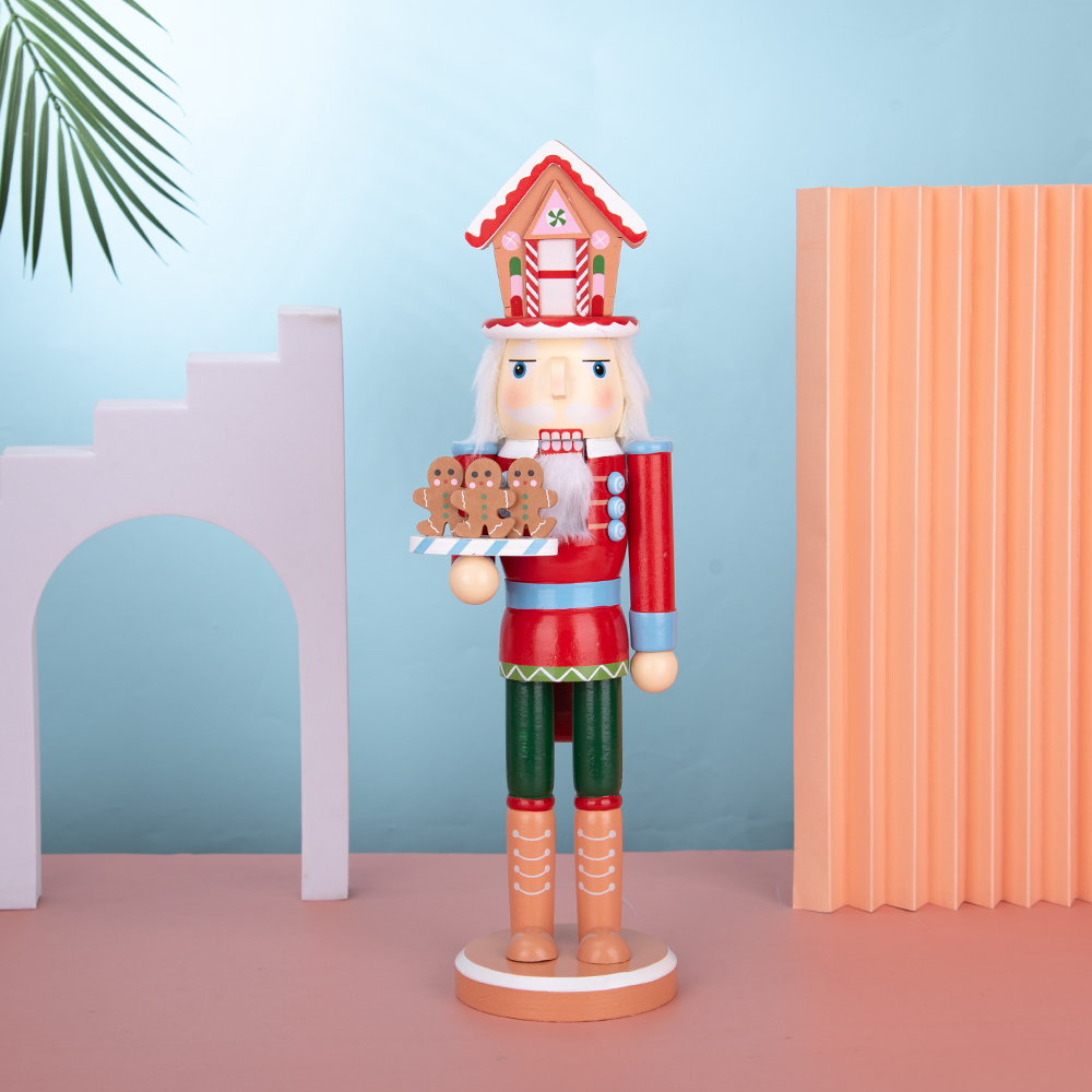 38cm chef edifício quebra-noze - Nutcracker Figurine avaliação e preço