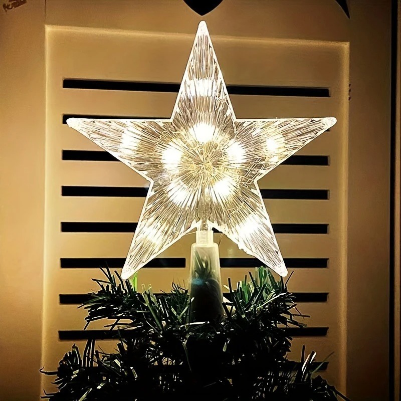 Decoração de Natal de 15cm, Es - Star Tree Topper avaliação e preço