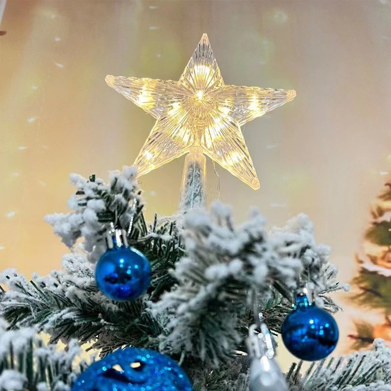 Decoração de Natal de 15cm, Es - Star Tree Topper avaliação e preço