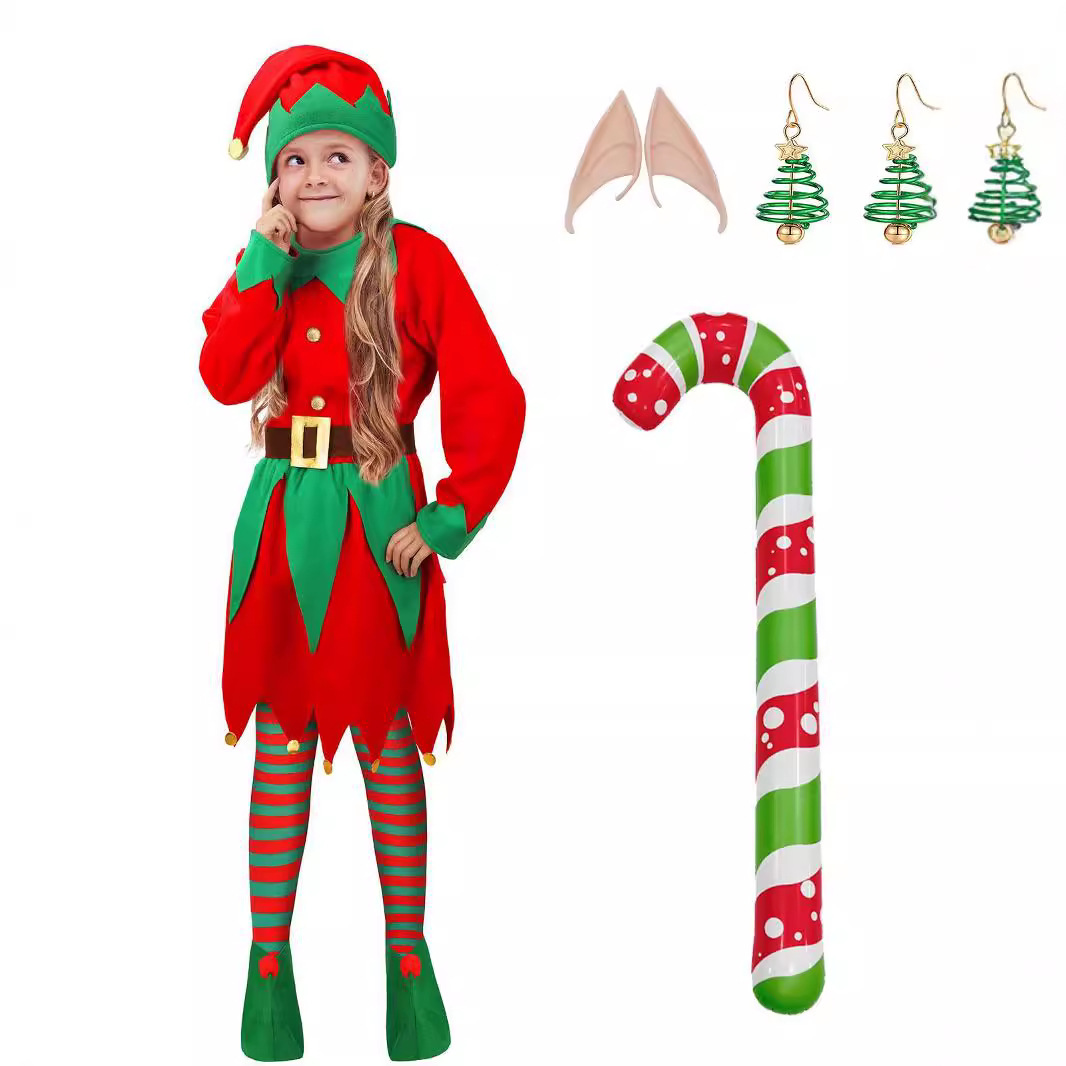 Trajes de elfo de natal crianç - Elf Costume Christmas avaliação e preço