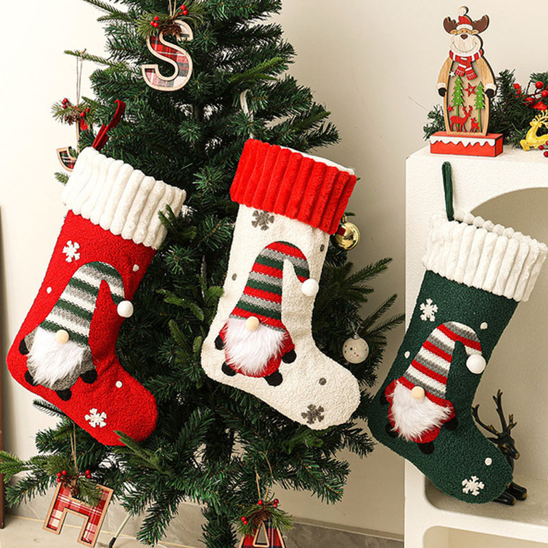 Nova Meia de Natal de Pelúcia, - Christmas Stocking Hanging avaliação e preço