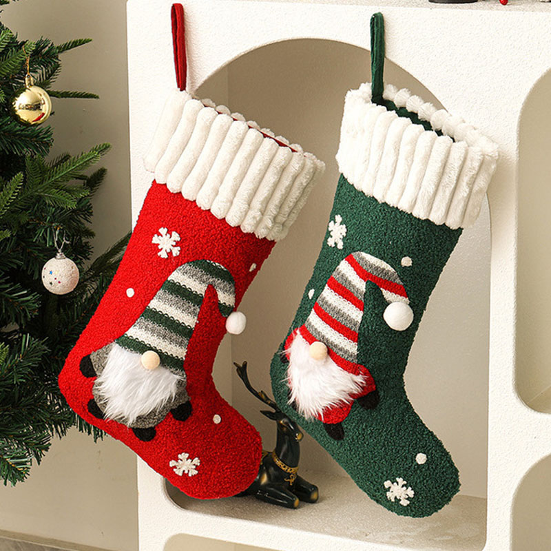 Nova Meia de Natal de Pelúcia, - Christmas Stocking Hanging avaliação e preço