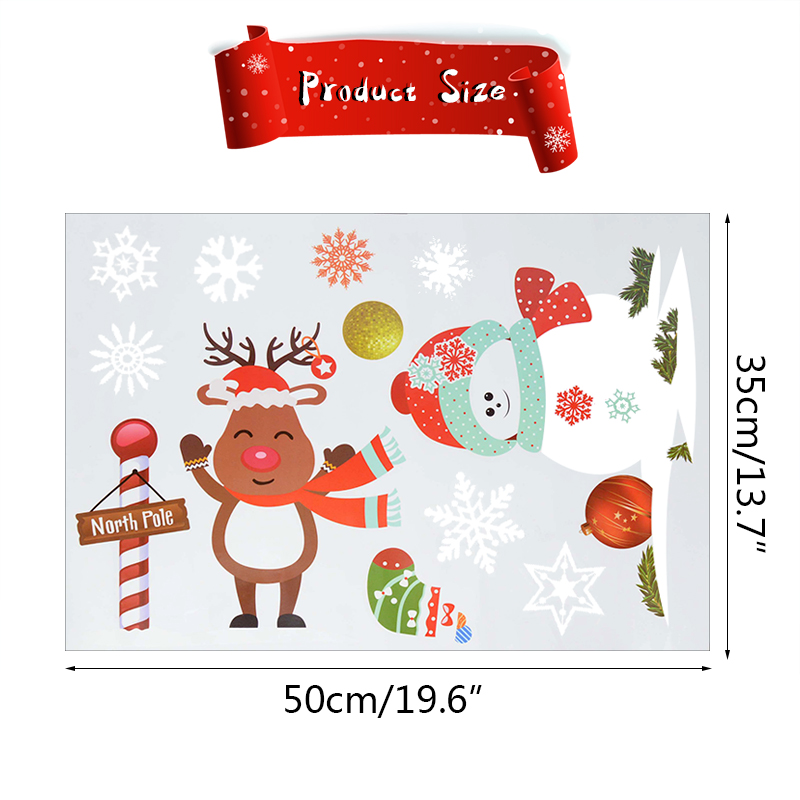 1 conjunto de natal janela ade - Snowflake Window Decal avaliação e preço